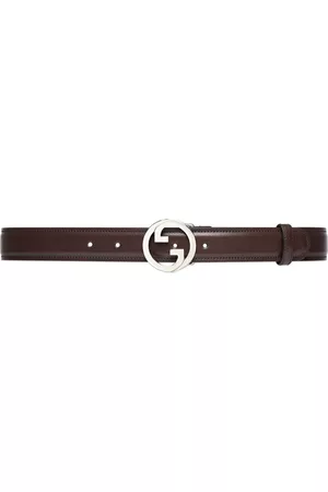 Gucci Homem Cintos - Blondie logo-plaque leather belt