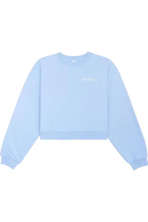 Sporty & Rich Rizzoli cropped logo-print sweatshirt