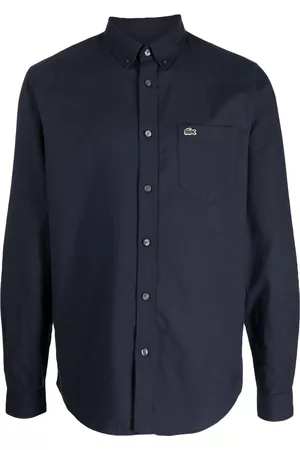 Lacoste Homem Camisa Formal - Logo-patch cotton shirt