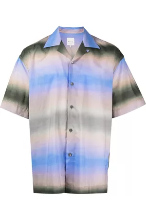 Paul Smith Homem Camisas de Manga curta - Stripe-print short-sleeved shirt