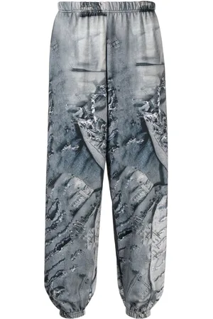 Natasha Zinko Denim-print track pants