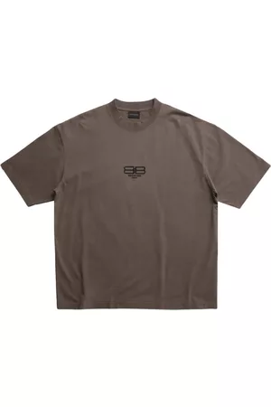 Balenciaga Homem T-shirts & Manga Curta - Logo-embroidered crew-neck T-shirt