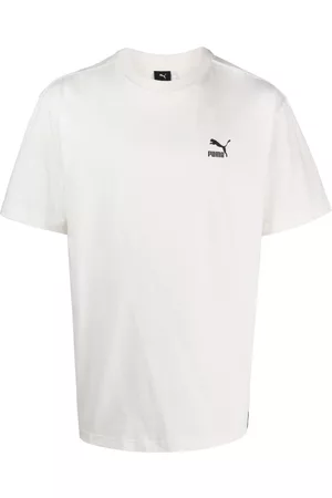 PUMA Homem T-shirts & Manga Curta - Logo-print cotton T-shirt
