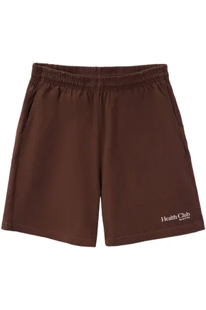 Sporty & Rich Health Club logo-print shorts