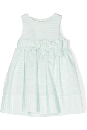 PATACHOU Bow-detail stripes dress