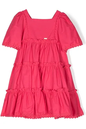 PATACHOU Ruffle-detail tiered dress