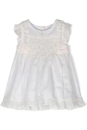 PATACHOU Floral-print smocked dress