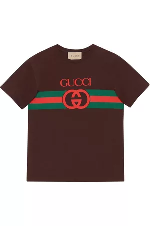 Gucci Homem T-shirts & Manga Curta - Logo-print cotton T-shirt
