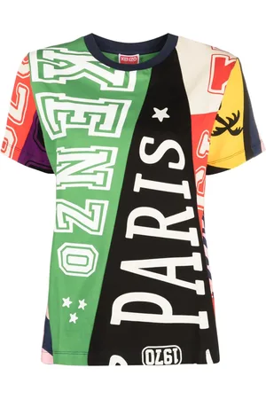 Kenzo Flag logo-print cotton T-shirt