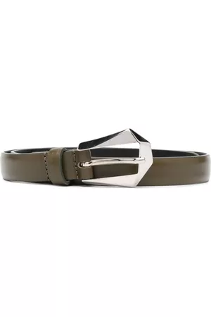 Alberta Ferretti Mulher Cintos & Suspensórios - Geometric-buckle leather belt