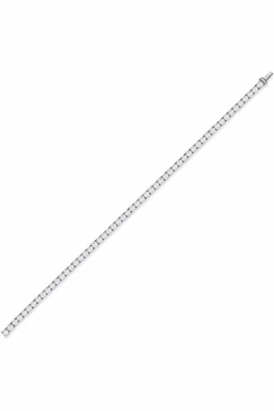 Pragnell 18kt white gold brilliant cut diamond line bracelet