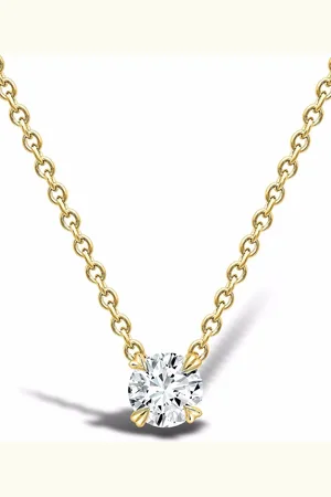 Pragnell 18kt yellow Windsor 0.32ct diamond pendant necklace