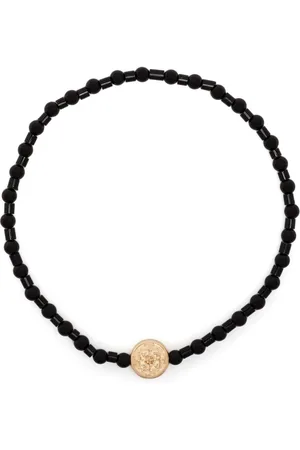 LUIS MORAIS 14kt yellow gold Money Seal beaded bracelet