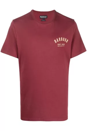 Barbour Homem T-shirts & Manga Curta - Logo-print short-sleeve T-shirt