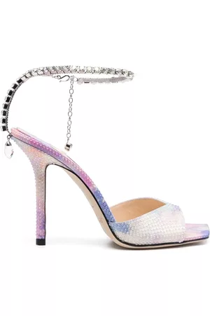 Jimmy Choo Mulher Plataformas - Crystal-embellished 110mm stiletto sandals
