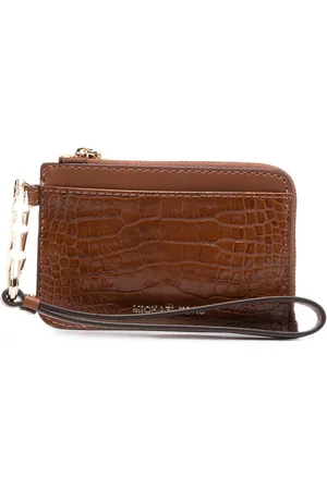Michael Kors Embossed-crocodile leather cardholder