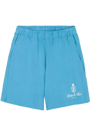 Sporty & Rich Vendome logo-print cotton shorts
