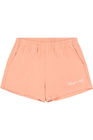 Sporty & Rich Logo-print cotton shorts