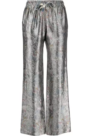 Zadig & Voltaire Mulher Calças Estampadas - Floral jacquard trousers