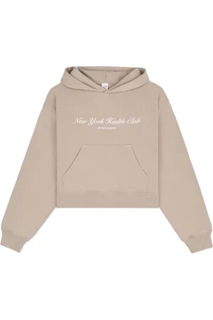 Sporty & Rich NY Health Club cropped hoodie