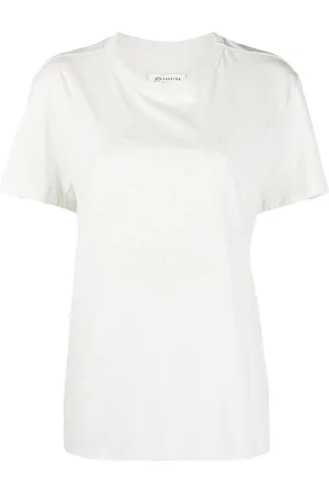 Maison Margiela Numbers-embroidered cotton T-shirt