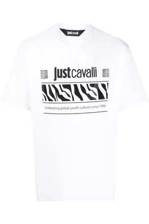 Roberto Cavalli Homem T-shirts & Manga Curta - Logo-print t-shirt
