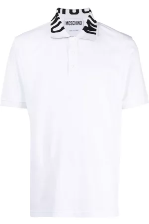 Moschino Homem Polos Bordados - Logo-embroidered cotton polo shirt