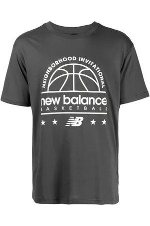 New Balance Homem T-shirts & Manga Curta - Logo-print cotton T-shirt