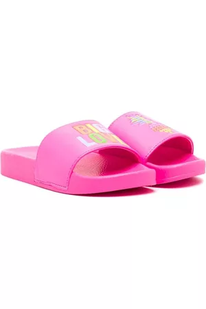 Billieblush Menina Motif-print flat slippers