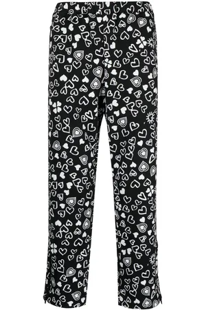 Comme des Garçons Heart-print cropped trousers
