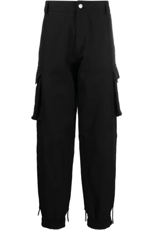 GCDS Logo-patch cargo trousers