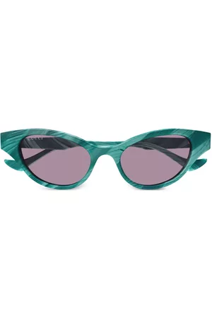Gucci Mulher Óculos de sol cat eye - Stone-effect cat-eye sunglasses