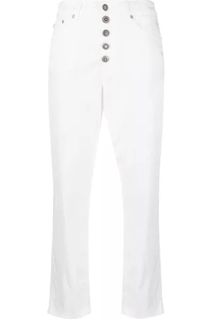 Dondup Mulher Calças - Koons loose-fit cropped jeans