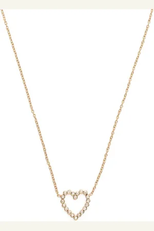 Zo Chicco 14kt yellow heart diamond necklace