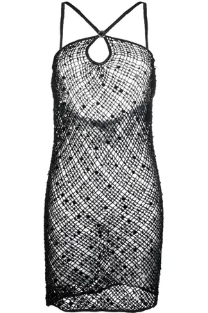 COPERNI Mulher Mini Vestidos - Sequin-embellished crochet mini dress