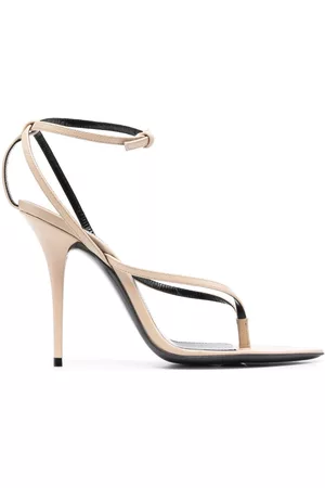 Saint Laurent Mulher Plataformas - Leather stiletto sandals
