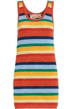 Marni Mulher Vestidos de Malha - Colour-block crochet dress
