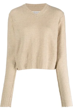 Maison Margiela V-neck basket-weave jumper
