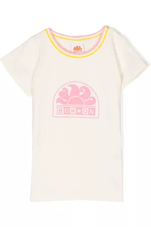 BONTON Menina T-shirts & Manga Curta - Logo-print cotton T-shirt