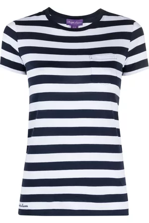 Ralph Lauren Mulher T shirts v neck - Striped crew-neck T-shirt