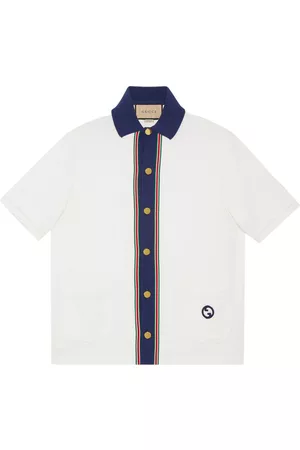 Gucci Homem Camisa Formal - Signature GG cotton polo-shirt