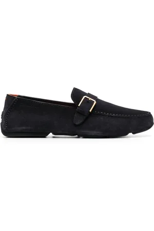 santoni Buckle-detail leather loafers