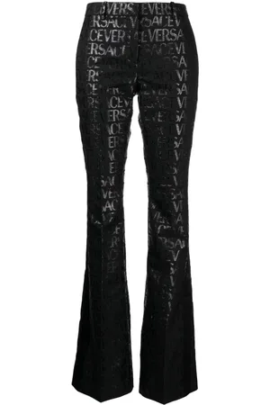VERSACE Allover flared trousers