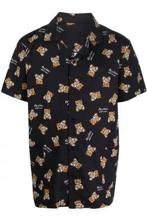 Moschino Homem Camisa Formal - Teddy Bear motif cotton pyjama shirt
