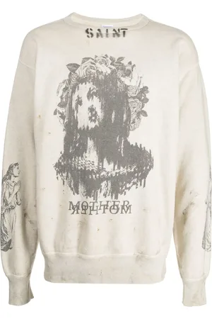SAINT MXXXXXX Graphic-print cotton sweatshirt
