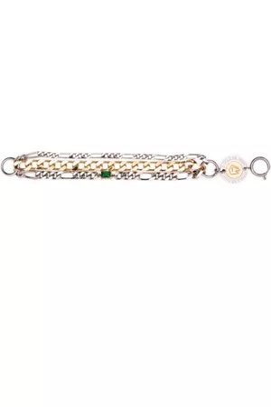 In Gold We Trust Homem Pulseiras - Emerald chain-mix bracelet