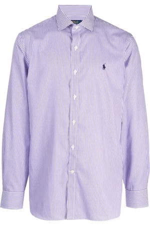 Ralph Lauren Homem Camisa Formal - Striped cotton shirt