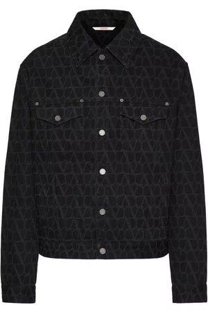 VALENTINO GARAVANI Homem Casacos de Ganga - VLogo-print denim jacket