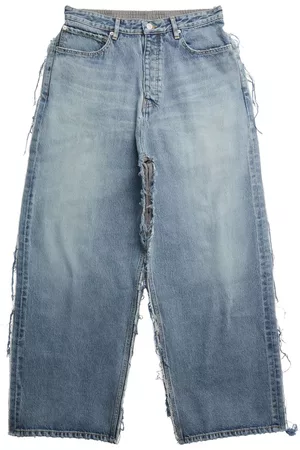 Balenciaga Homem Jeans - Panelled wide-leg jeans