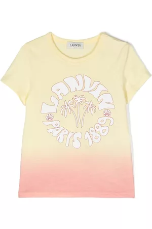 Lanvin Menina T-shirts & Manga Curta - Lanvin Waves print T-shirt